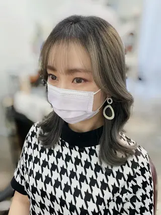 ミディアム 韓国ヘア🤍髪質改善 🇰🇷AKANEのヘアスタイル