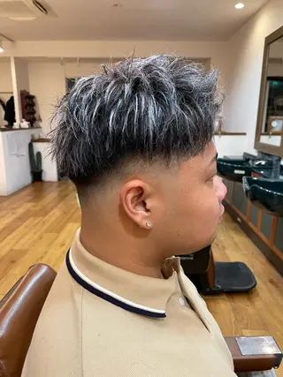 ショート カラー メンズ THEGIFT BARBERSHOP所属・北原 右恭のヘアスタイル