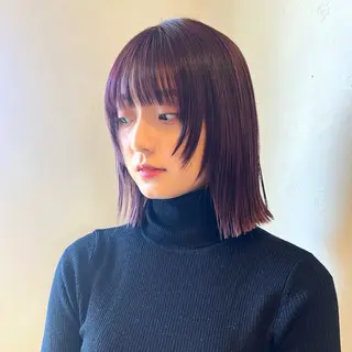 ミディアム カラー irwi/イルウィ所属・miku🎀門前仲町 ブリーチ・レイヤーのヘアスタイル