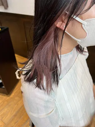 ミディアム カラー 毛流れフェザー スタイル🔹竹内凌のヘアスタイル