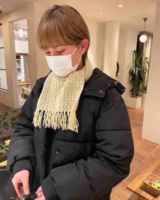 ショート カラー ボブ/レイヤー/ケア パーマ/リュウタのヘアスタイル