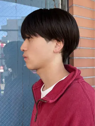 ショート Vicky オリーブ メンズカジュアルのヘアスタイル