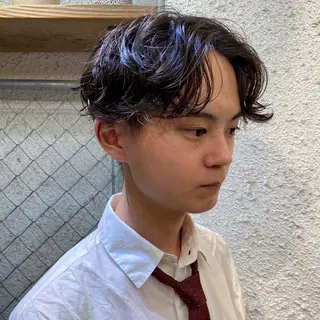 パーマ メンズ 暖色艶color / ボブ🦩Rioのヘアスタイル