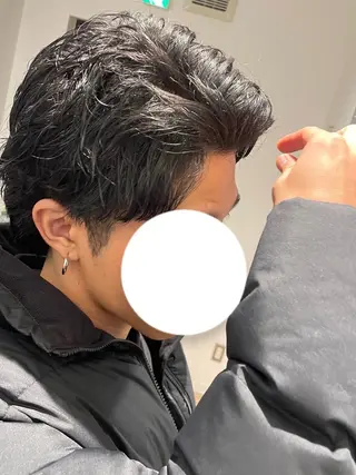 パーマ メンズ 朱宮 雄大のヘアスタイル