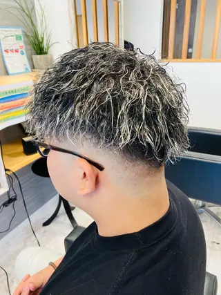 パーマ メンズ メンズ特化/パーマ/ フェードWATARUのヘアスタイル