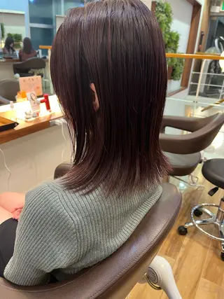 ミディアム カラー すばる/縮毛矯正 /似合わせカラーのヘアスタイル