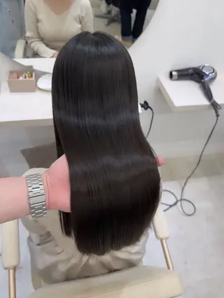 ロング 髪質改善×縮毛矯正 Core梅田　片山のヘアスタイル