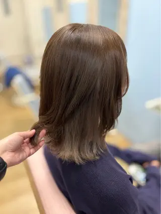 ミディアム カラー ヘアアレンジ ナギサ 🐶のヘアスタイル