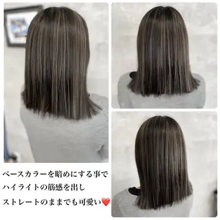 セミロング _White所属・ＳＨＩ ＺＵのヘアスタイル