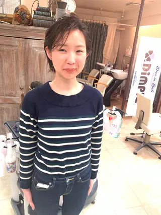 ショート カラー パーマ nishimura makotoのヘアスタイル