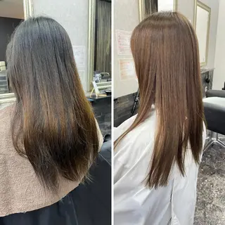 ロング カラー パーマ ヘアアレンジ キッズ ネイル マツエク・マツパ N-plants 楓のヘアスタイル