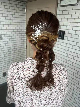 ヘアアレンジ 大人可愛いヘアメイク 💋🧚‍♀️しずかのヘアスタイル