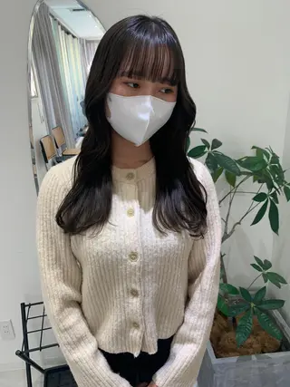 ロング カラー 韓国ヘア🇰🇷/ 顔周り/松田光里のヘアスタイル