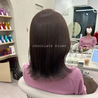 ミディアム カラー 美髪矯正/髪質改善/ 艶髪🤍伊藤梨紗のヘアスタイル