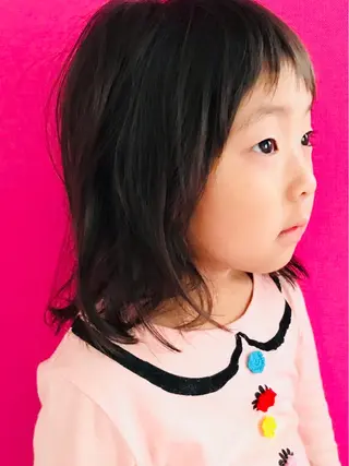 キッズ ママ美容師 ＊ヒマワリのヘアスタイル