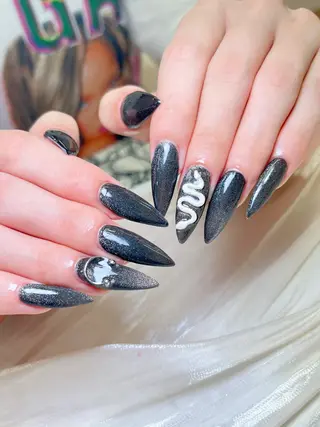 ネイル candy nail 韓国風ワンホンネイルのネイルデザイン