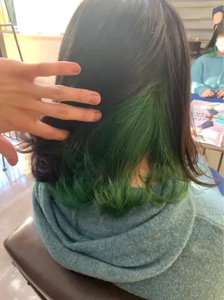 ミディアム カラー 縮毛矯正・髪質改善 鈴木悠太/当日OK✨のヘアスタイル