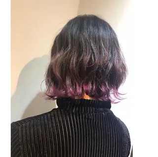 ミディアム カラー 韓国ヘア/レイヤー/ 暖色カラー/ Aiのヘアスタイル