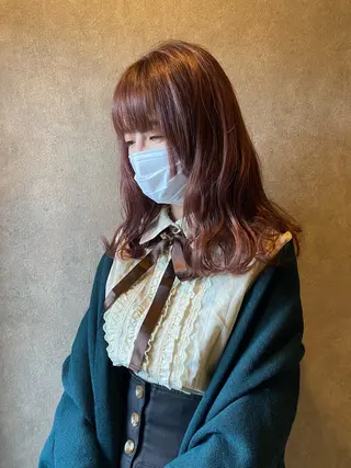 セミロング カラー amie所属・会話少なめ/ 髪質改善/Ruiのヘアスタイル