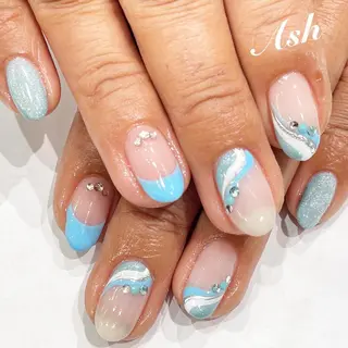 ネイル 🩵NORIKO 上品ネイルが得意🩵のネイルデザイン