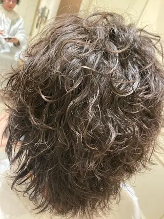 ミディアム パーマ メンズ エクステブリーチ矯正 griFFicaのヘアスタイル