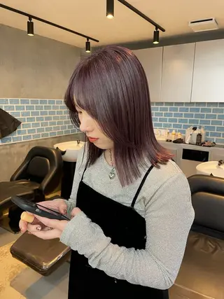 ミディアム 🐰ほのか /透明感カラーのヘアスタイル