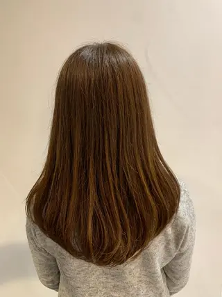 セミロング カラー 縮毛矯正/髪質改善/ 石橋代智のヘアスタイル