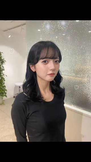 カラー AO所属・RISAKO 艶髪モテヘア🎀府中のヘアスタイル