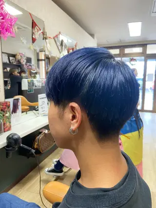 カラー メンズ 千上 結希奈のヘアスタイル