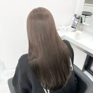 セミロング カラー NAMI🤎ブラウン &ミルクティー🤍のヘアスタイル