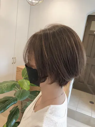 ショート カラー パーマ ヘアアレンジ 【ツヤ髪美容師】 ツダケイスケのヘアスタイル