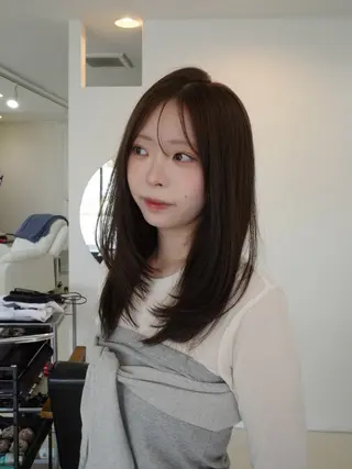 セミロング 前川 瑞希のヘアスタイル