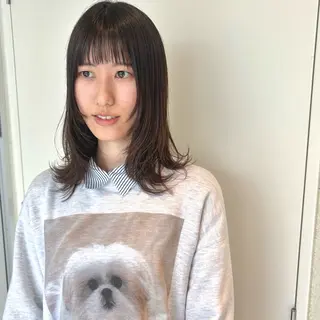 ミディアム 透明感カラー/ 寺田千雅子のヘアスタイル