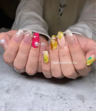 ネイル ﾈｲﾙﾙｰﾑﾘｯｶ 𝐦𝐚𝐲𝐮のネイルデザイン