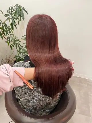 セミロング LENA/原宿/ブリ ーチなしWカラー🌼のヘアスタイル