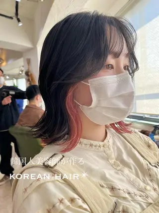 ミディアム 本場の韓国ヘア 🇰🇷チ・ヨンジュのヘアスタイル