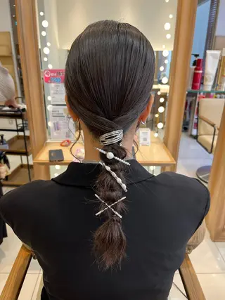 セミロング なつな/ 透明感カラーのヘアスタイル