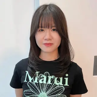 ミディアム レイヤーくびれヘア アレンジmanakaのヘアスタイル