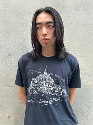 セミロング メンズ 神田橋 翔太郎のヘアスタイル