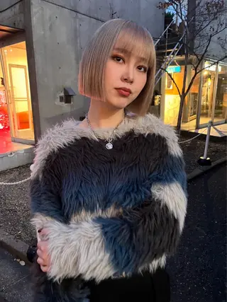 ショート レイヤーカット\ウル フ　chinatsuのヘアスタイル