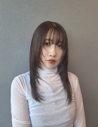 ロング yolo.所属・夜特化型ヘアサロン 𓃱yolo.タナベのヘアスタイル