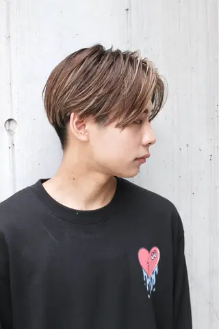 ショート メンズ ダウンパーマ韓国ヘア 片岡駿のヘアスタイル