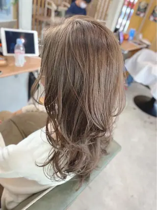 ロング カラー パーマ ヘアアレンジ レディースカット/大 船/サイトウアレンのヘアスタイル