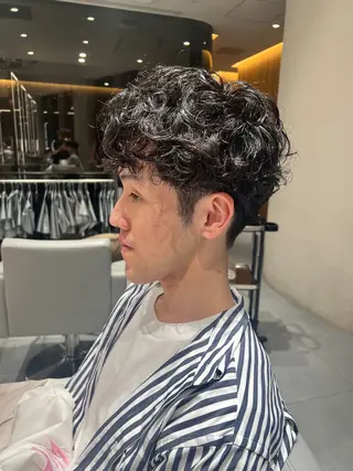 パーマ メンズ kako ショート ボブのヘアスタイル