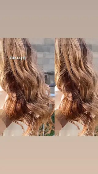 セミロング カラー ヘアアレンジ 🌻Insta指名 NO.1🌻Shoのヘアスタイル