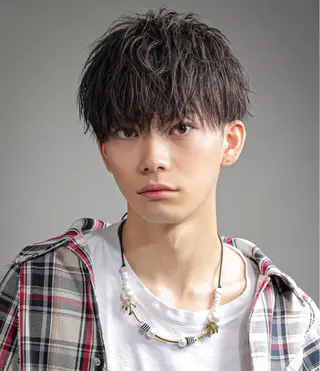 メンズ sand 大阪梅田所属・ショートパーマ🌀 ✂︎小寺仁紫のヘアスタイル