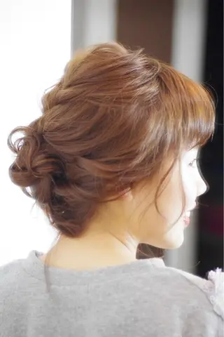 ミディアム セミロング ヘアアレンジ 大木 拓瑞のヘアスタイル