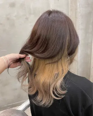 ロング カラー 【ピンク/韓国ヘア/ ヘアセット】亜海のヘアスタイル