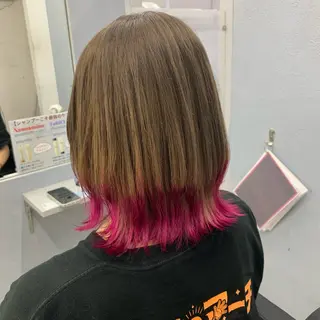 ミディアム ブリーチ無しカラー✨ 美鈴のヘアスタイル