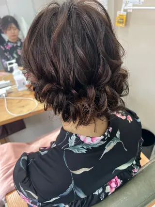 ミディアム 山室 敬義のヘアスタイル